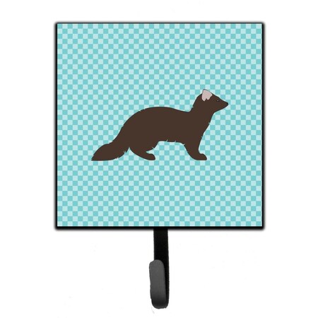 Carolines Treasures Sable Marten Blue Check Leash or Key Holder BB8043SH4